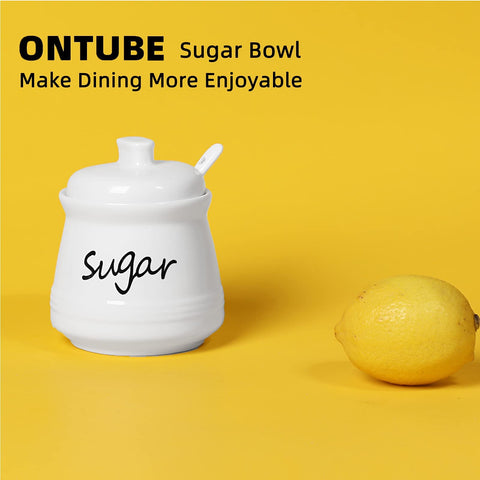 ONTUBE dishwasher-safe sugar bowl for easy cleanup after meals