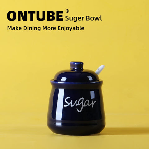 ONTUBE sugar bowl in kitchen setup for sugar or spices.