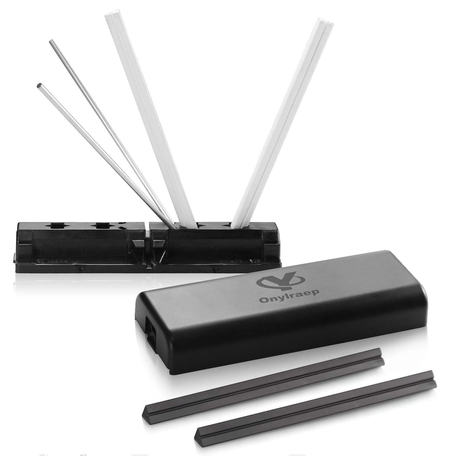 Onylraep Tri Angle Sharpener base shown for stable sharpening with precise angle control.