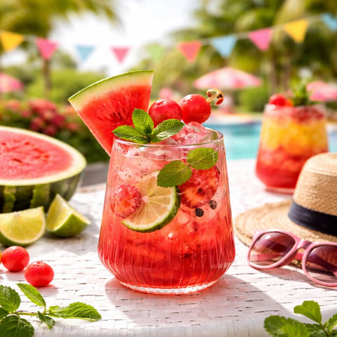 Oojami aerodynamic rim 12oz glass for aroma-enhanced sipping.