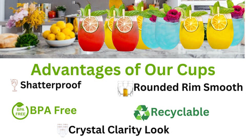 Oojami disposable bulk set simplifies cleanup after parties and tastings.