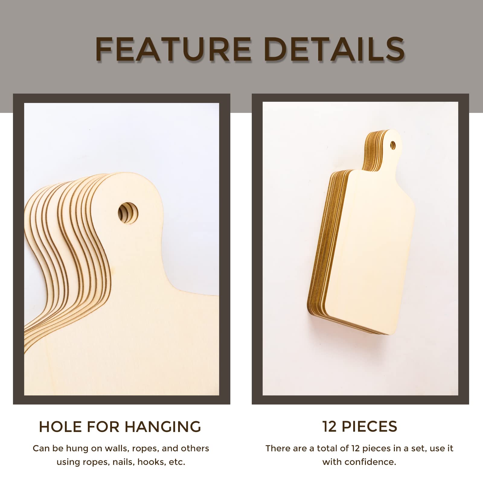 Oomcu DIY-ready surfaces for painting, staining, pyrography