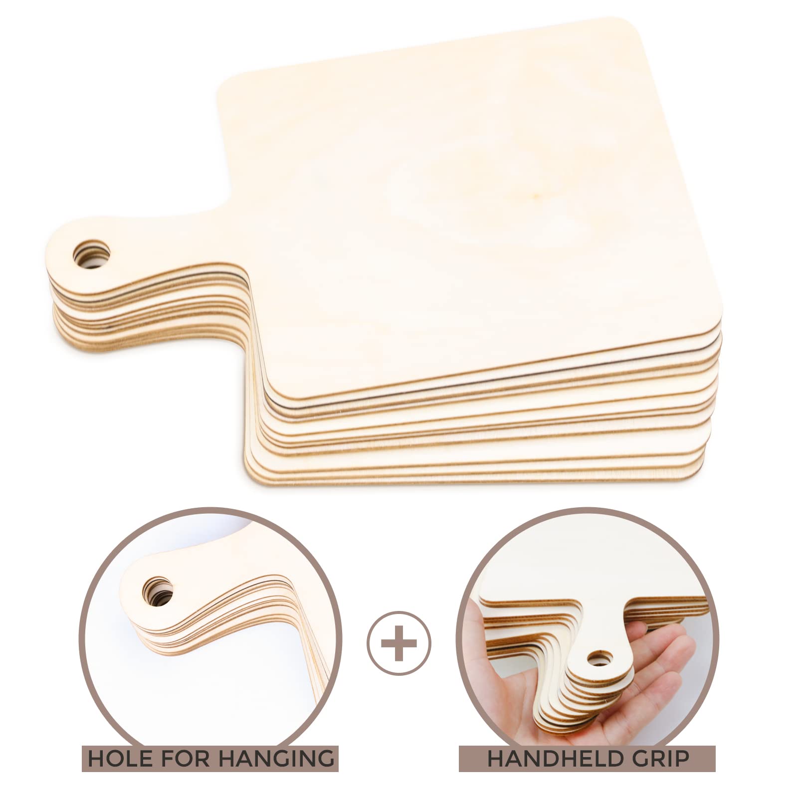 Oomcu blank board with round hanging hole easy wall decor