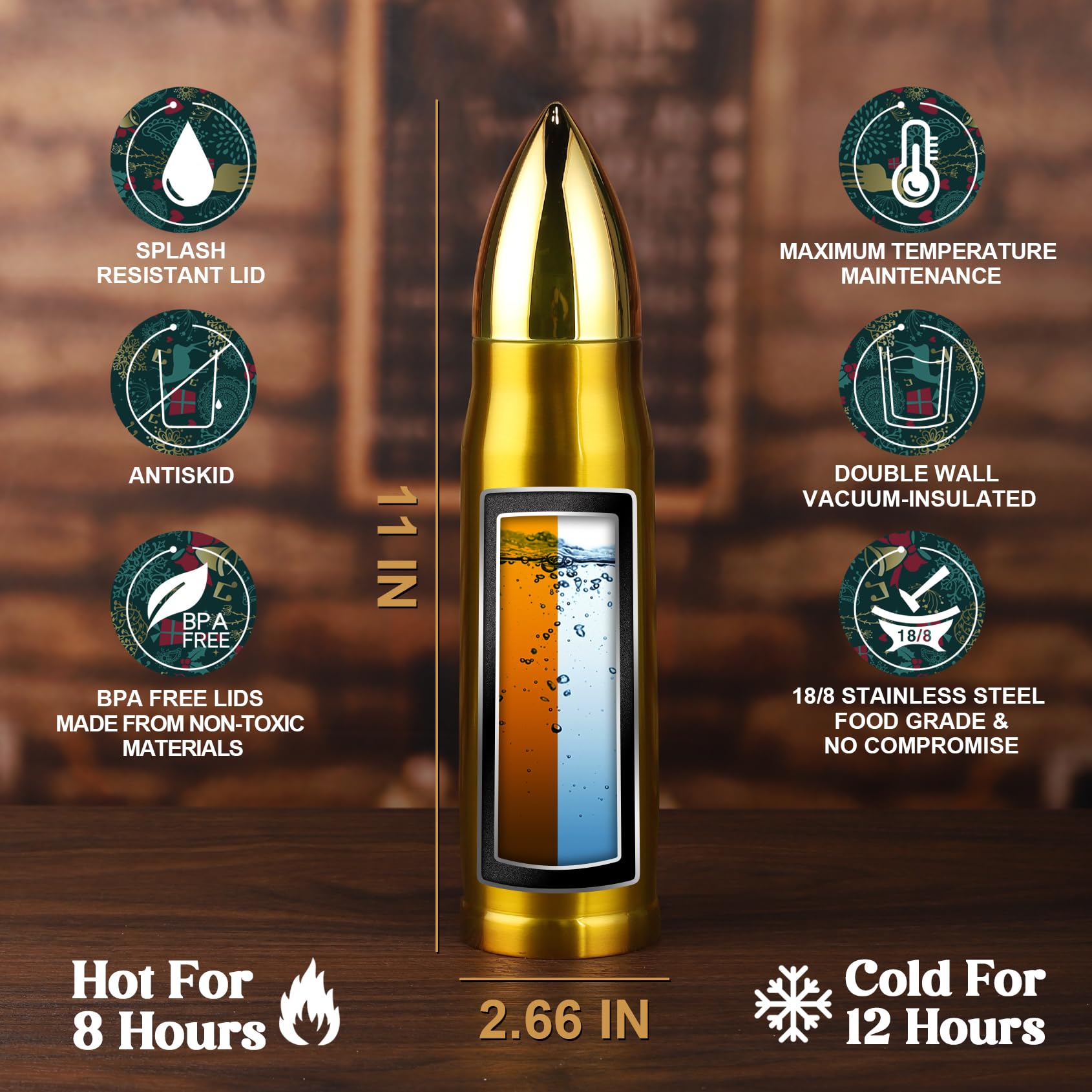 OOPERAY Christmas stocking stuffer idea with bullet tumbler and packaging.