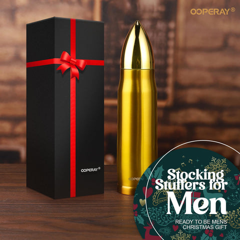 OOPERAY stainless steel tumbler closeup, durable and polished finish.