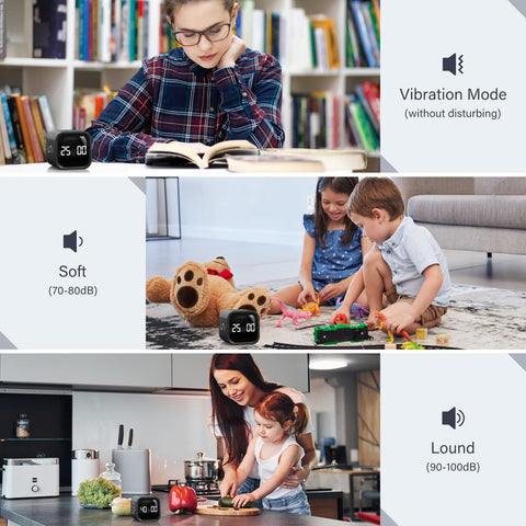 OORAII ADHD-friendly desk timer ideal for work or school environments