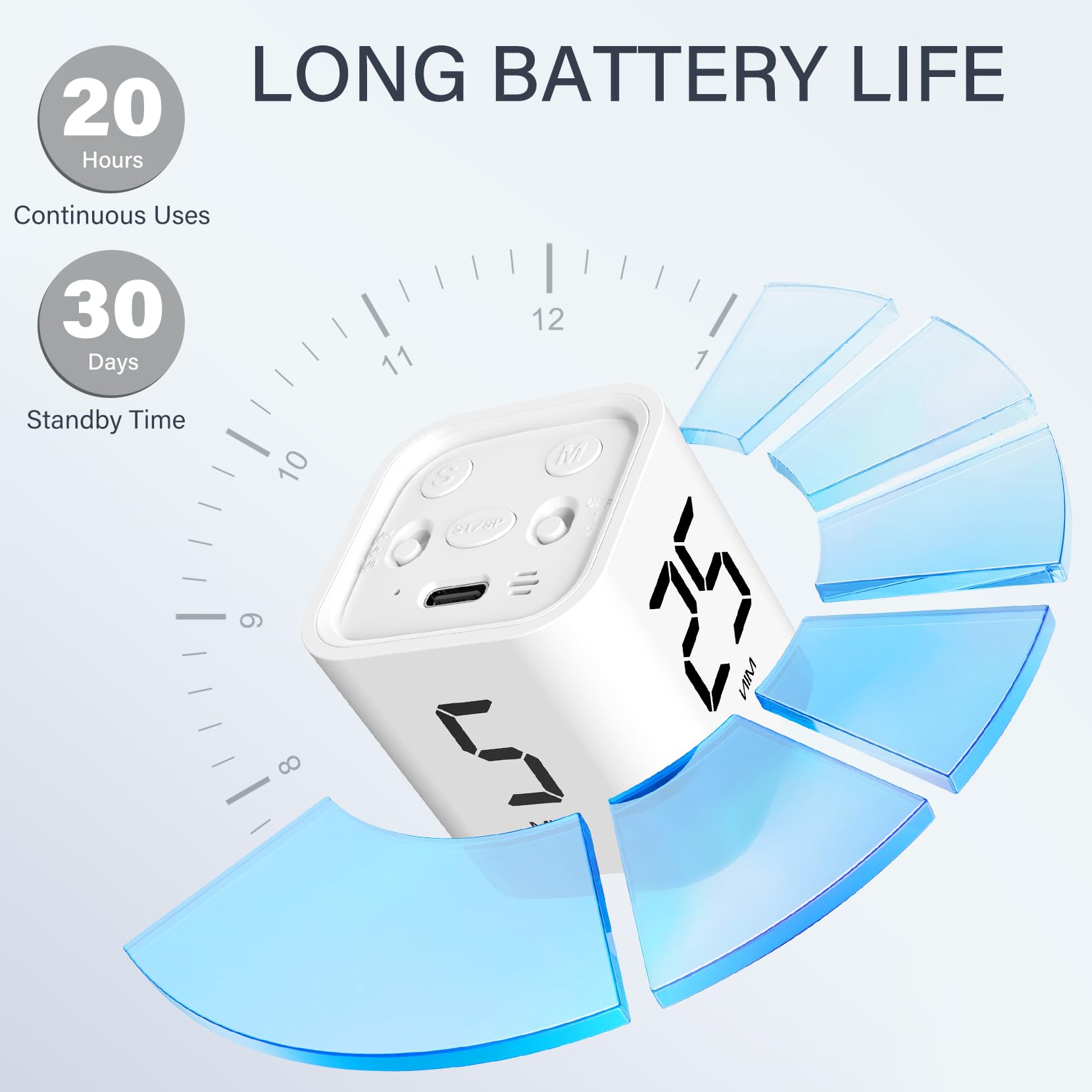OORAII compact desk timer blends minimal aesthetics with practical usability