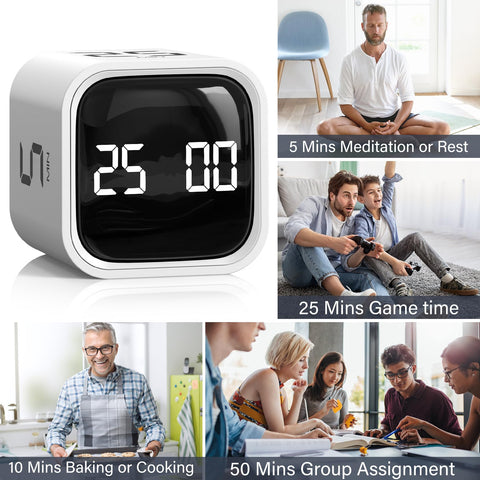 OORAII cube timer makes routines tangible with tactile flipping action