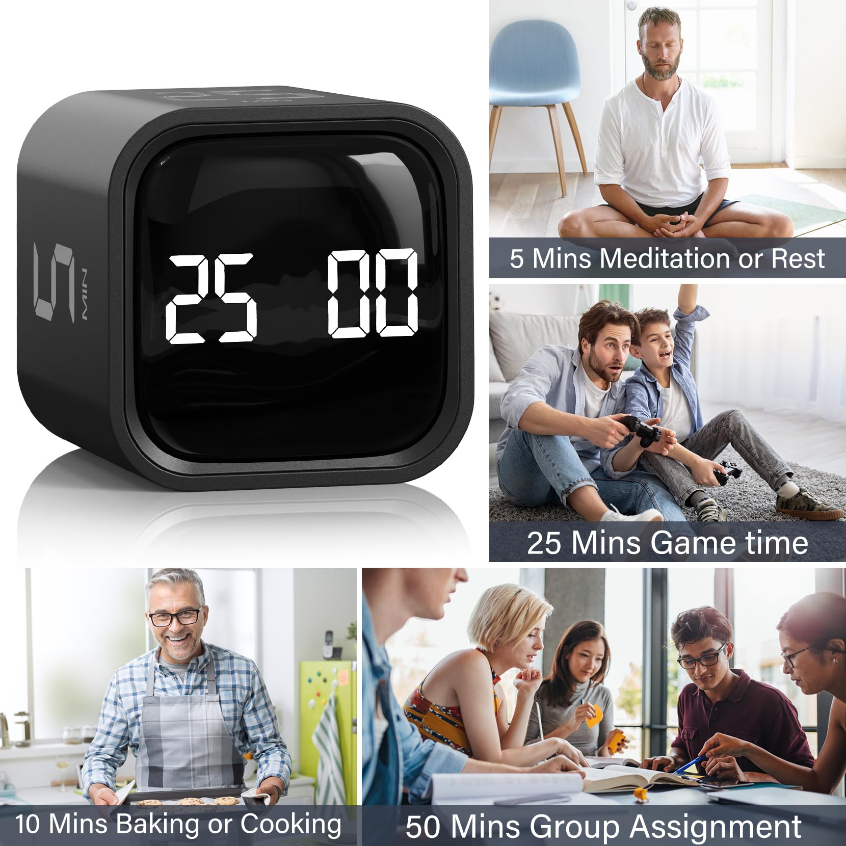OORAII timer in action highlighting quick startup and reset features