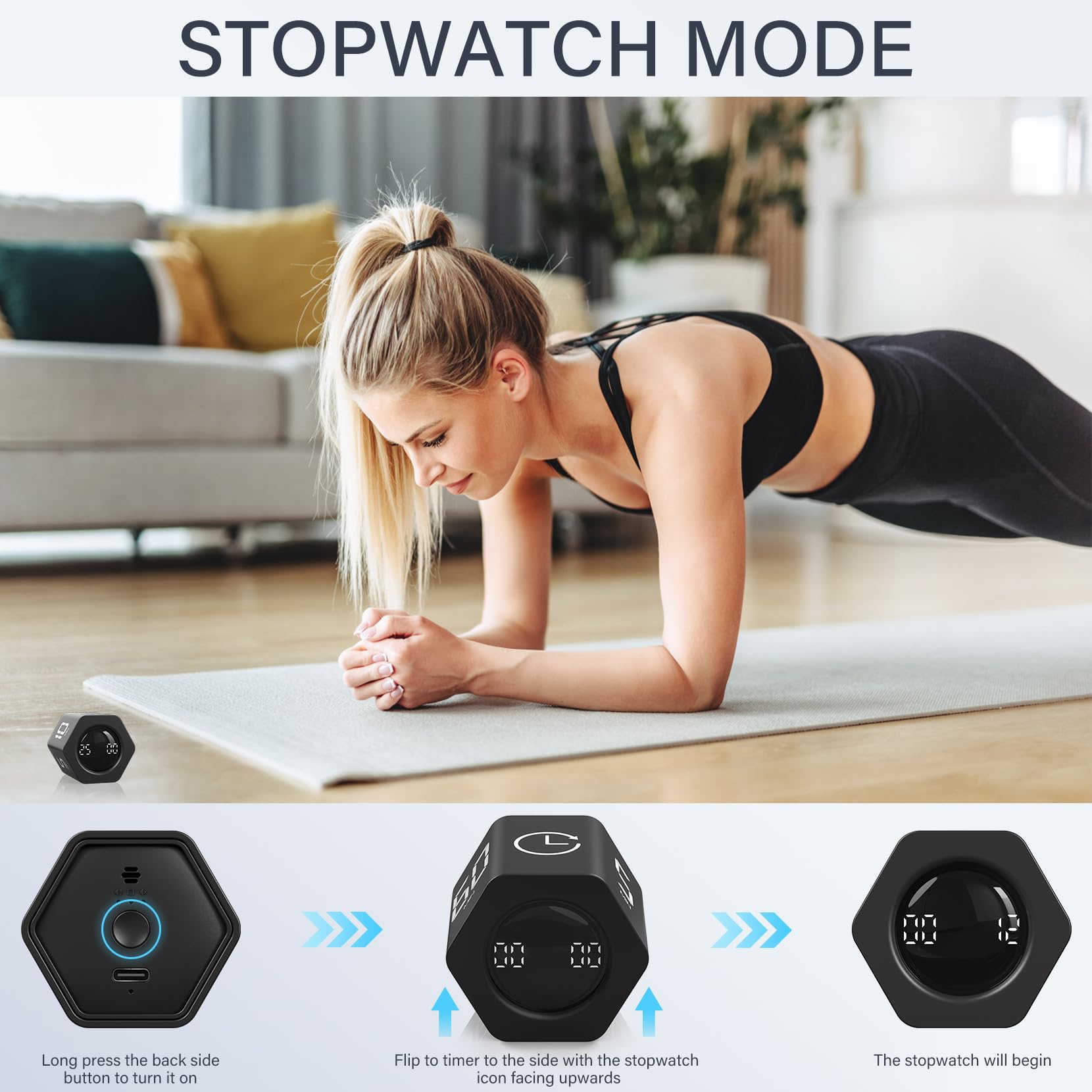 OORAII timer 10-minute preset for short bursts of focus.