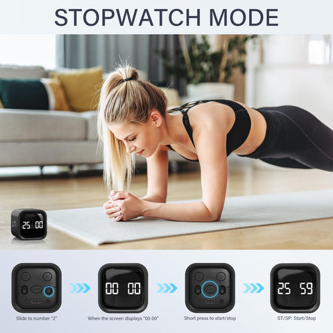 OORAII timer with silent, high, and low volume levels at your desk