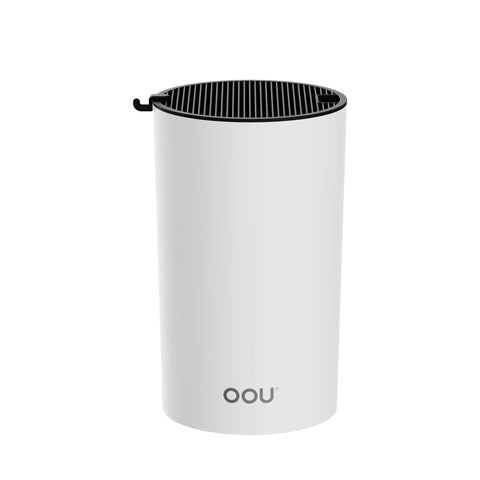 OOU universal round knife block with slot design keeps blades protected and accessible.