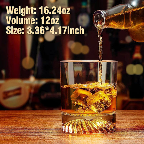 OPAYLY lead-free crystal whiskey glass with bright, clear sparkle.