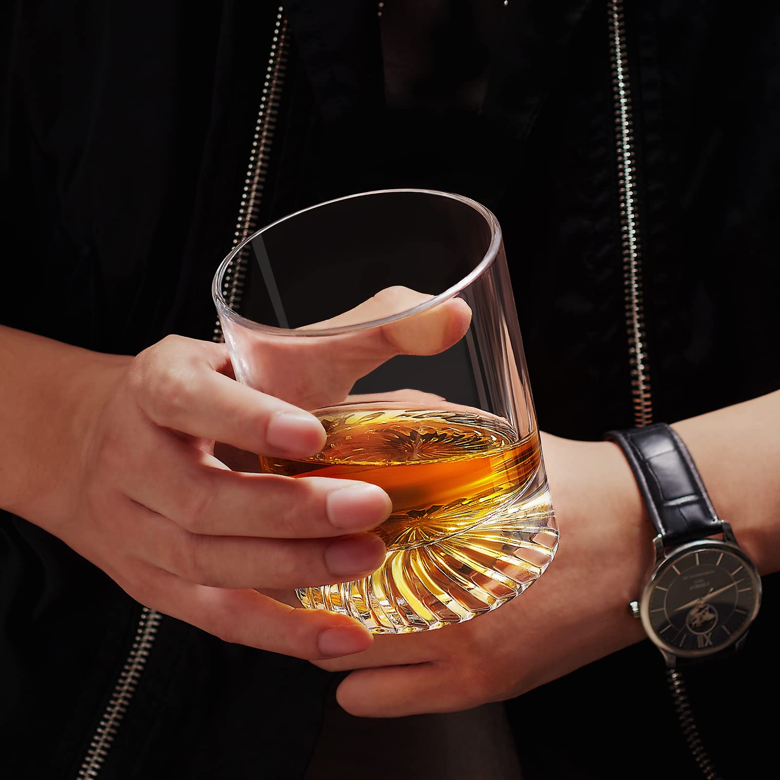 OPAYLY whiskey glass set ideal for home bars and entertaining guests.