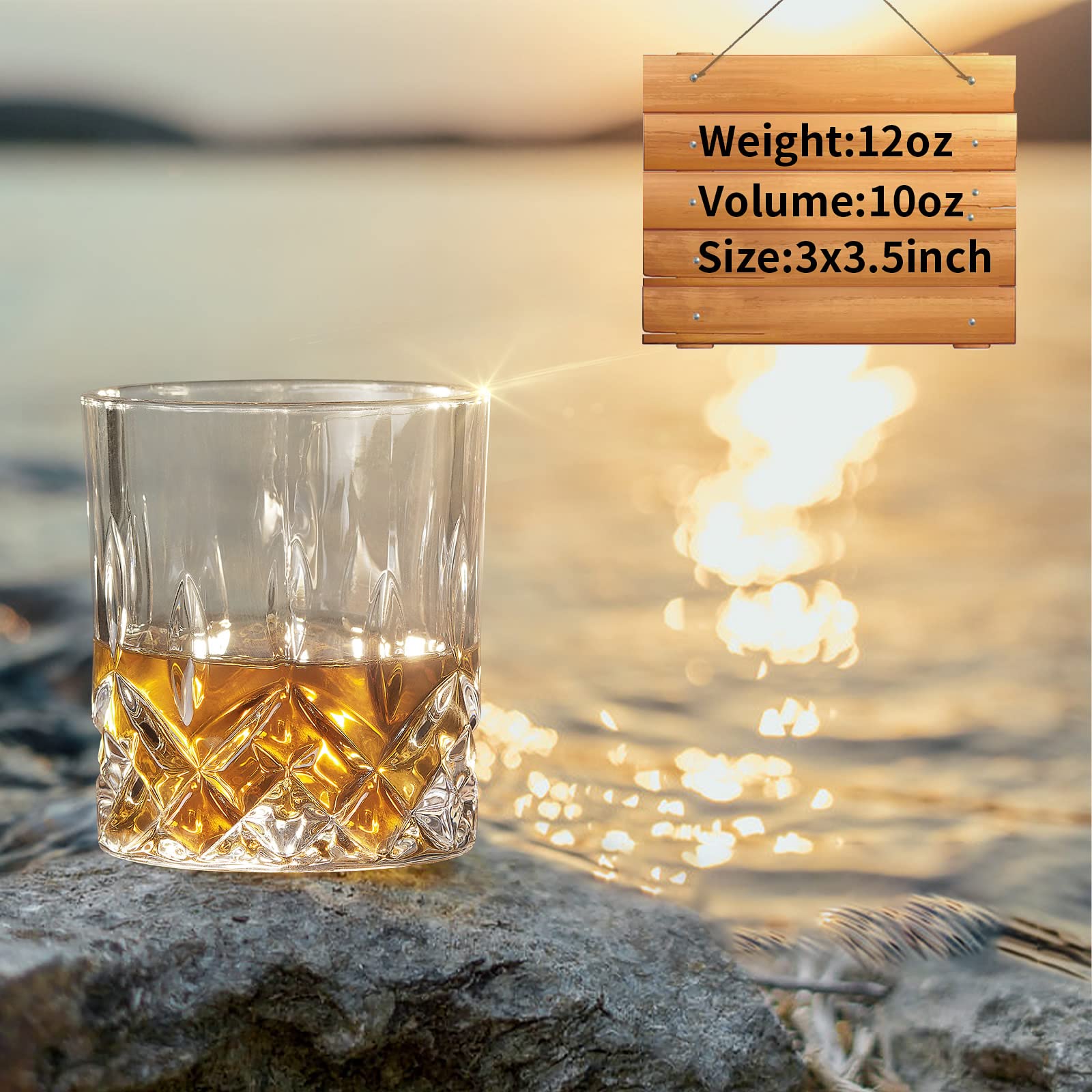 OPAYLY lead-free crystal-clear glass enhances the look of spirits