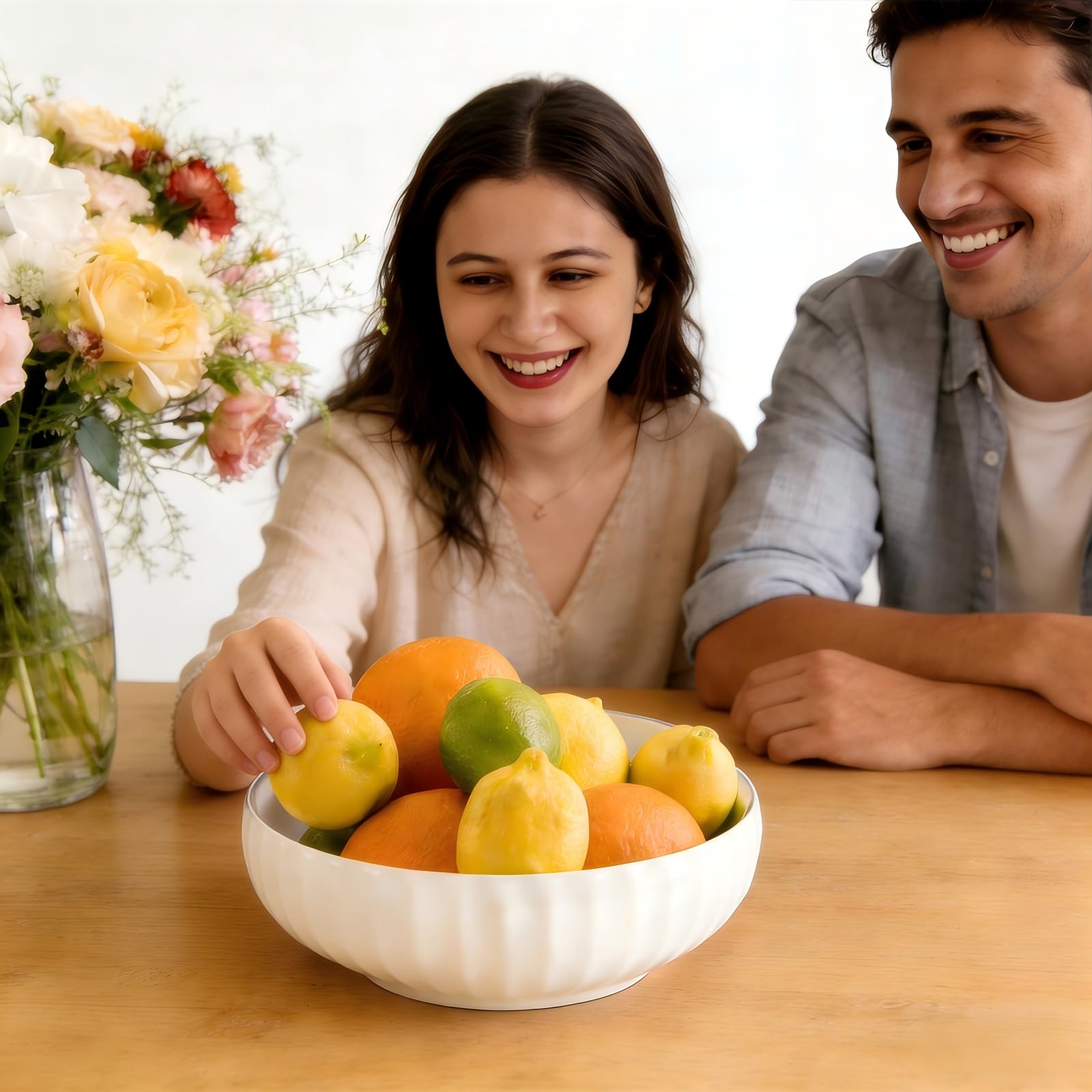 Opeikla dishwasher and microwave safe ceramic bowl for easy cleanup