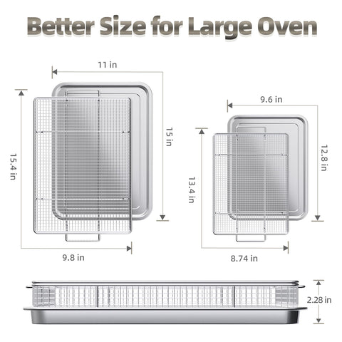 OPENICE air fryer tray underneath catches grease for easy oven cleanup.