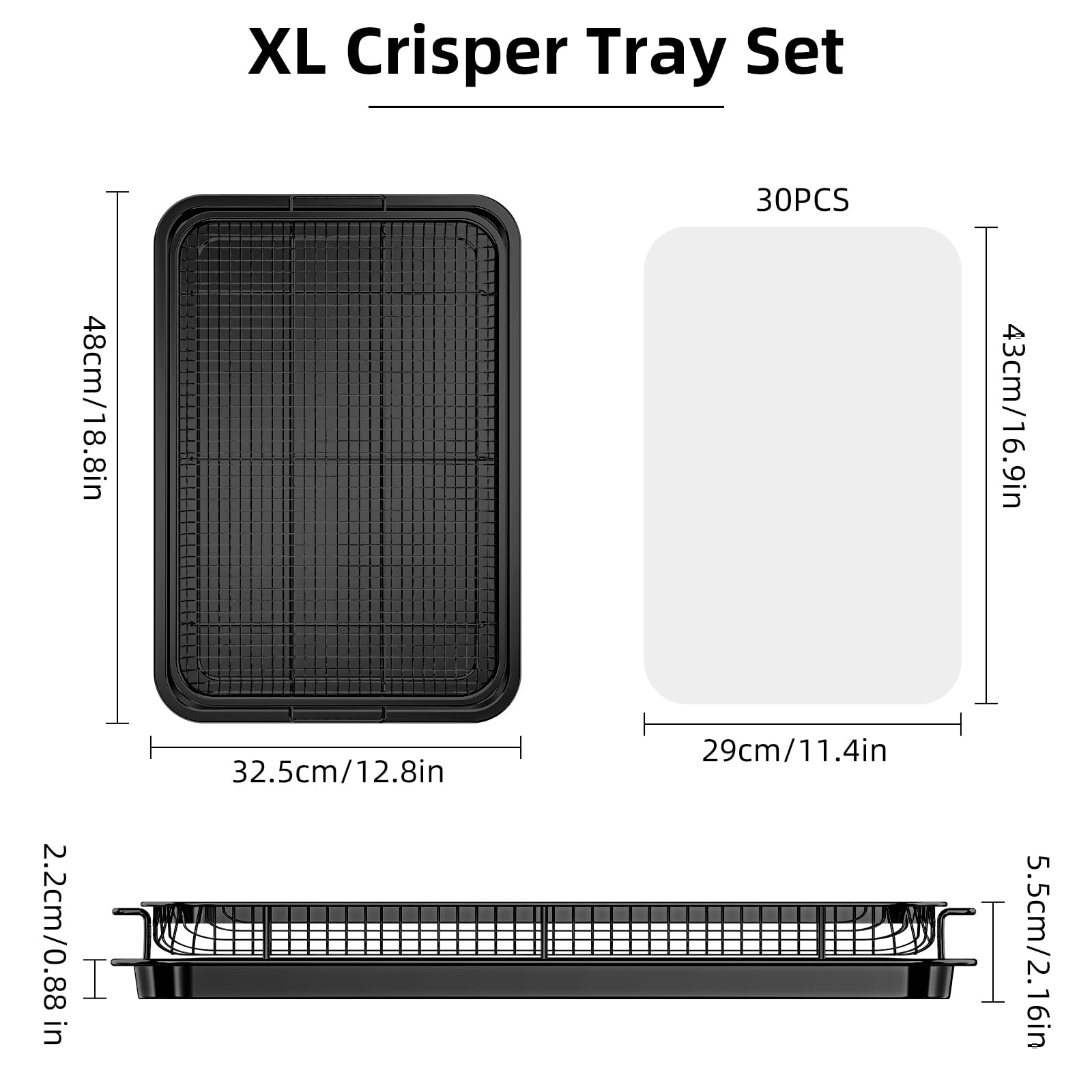 OPENICE tray catches grease for easy cleanup.