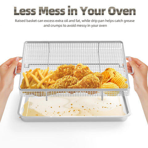 OPENICE crisper tray promotes crispy results with minimal oil.