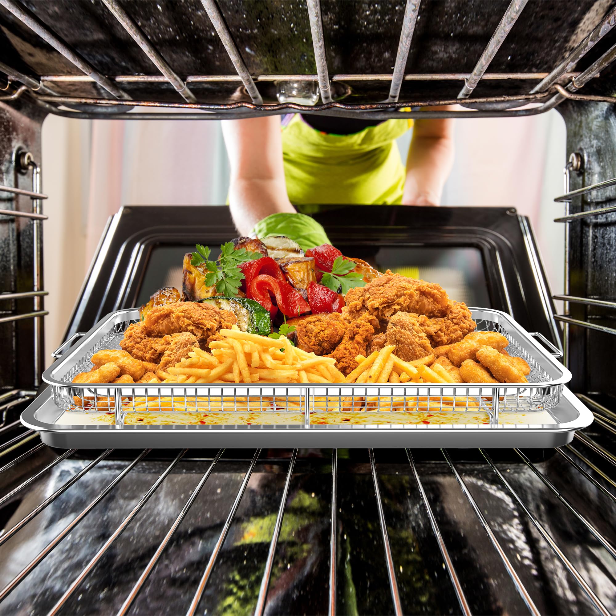 OPENICE dishwasher-safe basket and tray simplifying cleanup