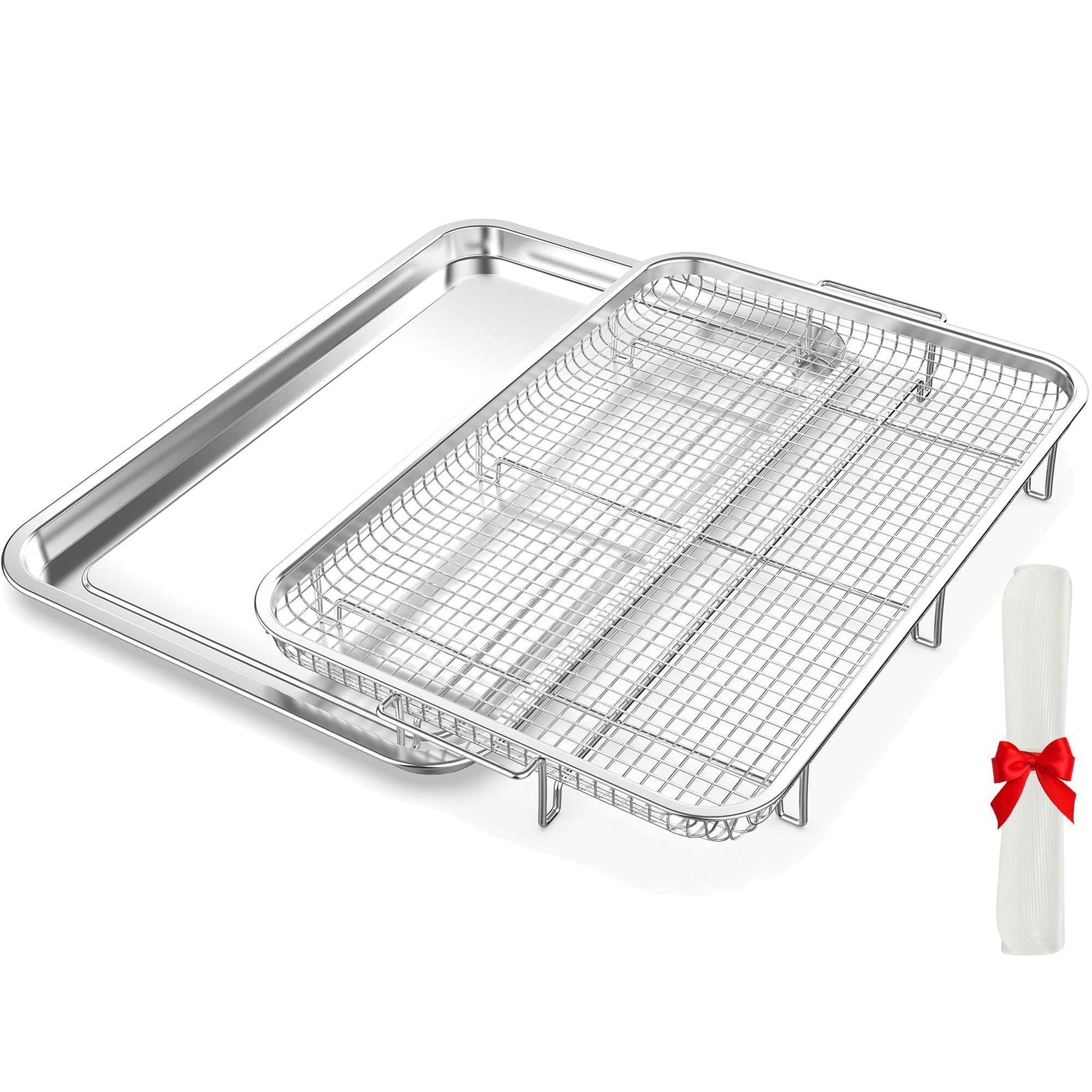 OPENICE extra-large oven air fryer basket ready to feed a family