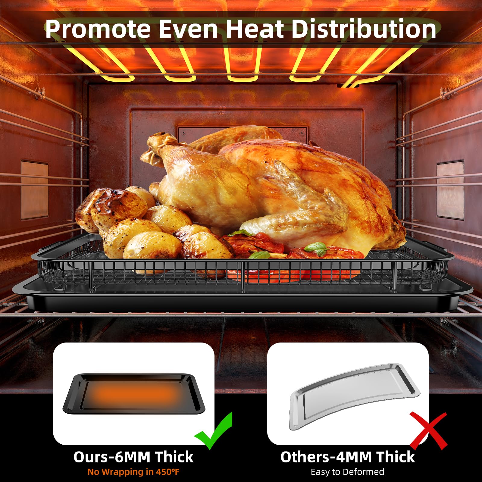 OPENICE large-capacity basket supports batch cooking for entertaining.
