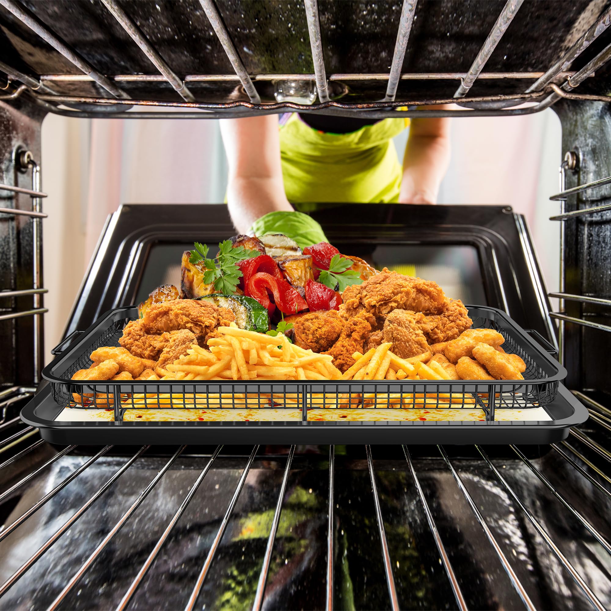 OPENICE nonstick surface cleans quickly and is dishwasher-safe.
