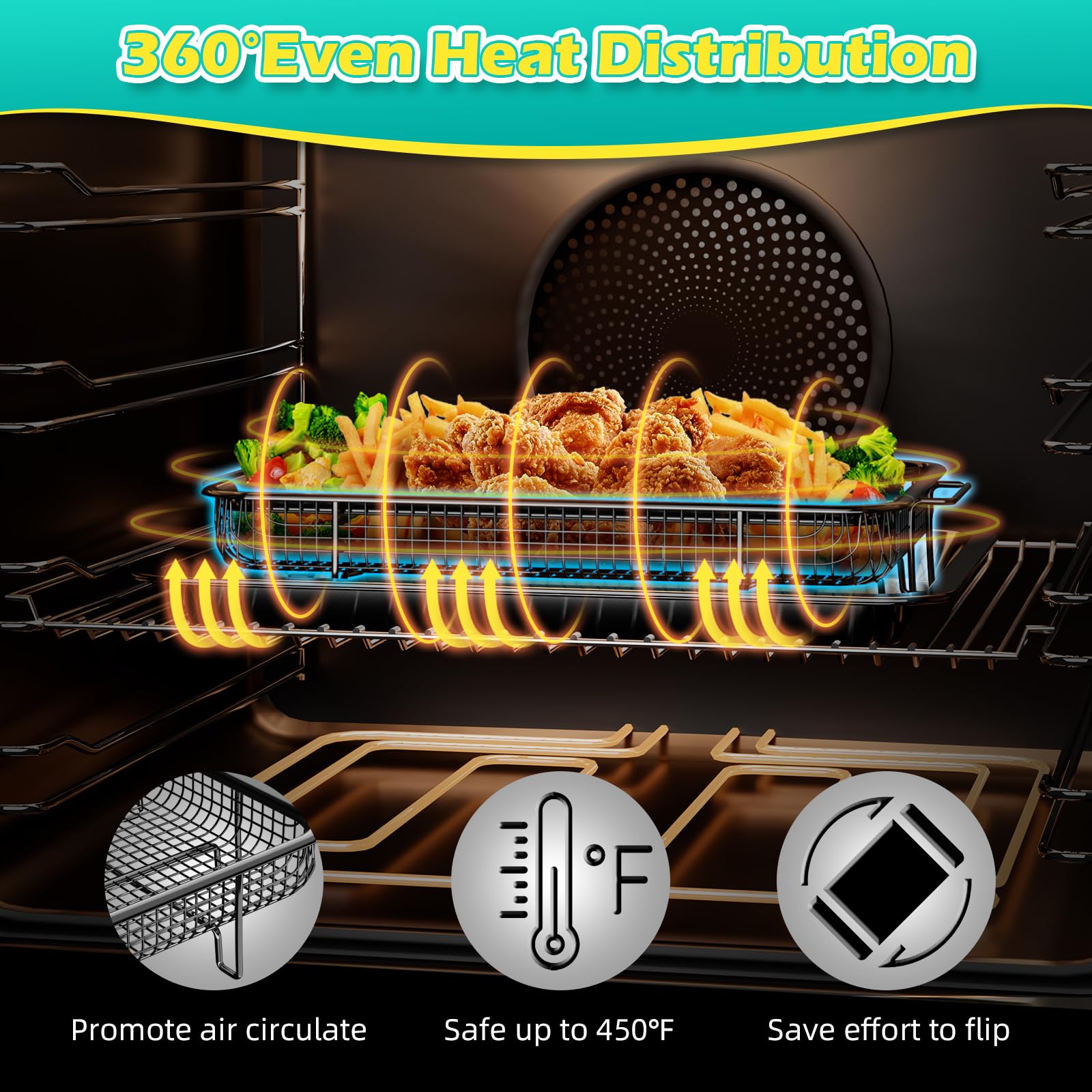 OPENICE 30 parchment papers included for quick cleanup after cooking