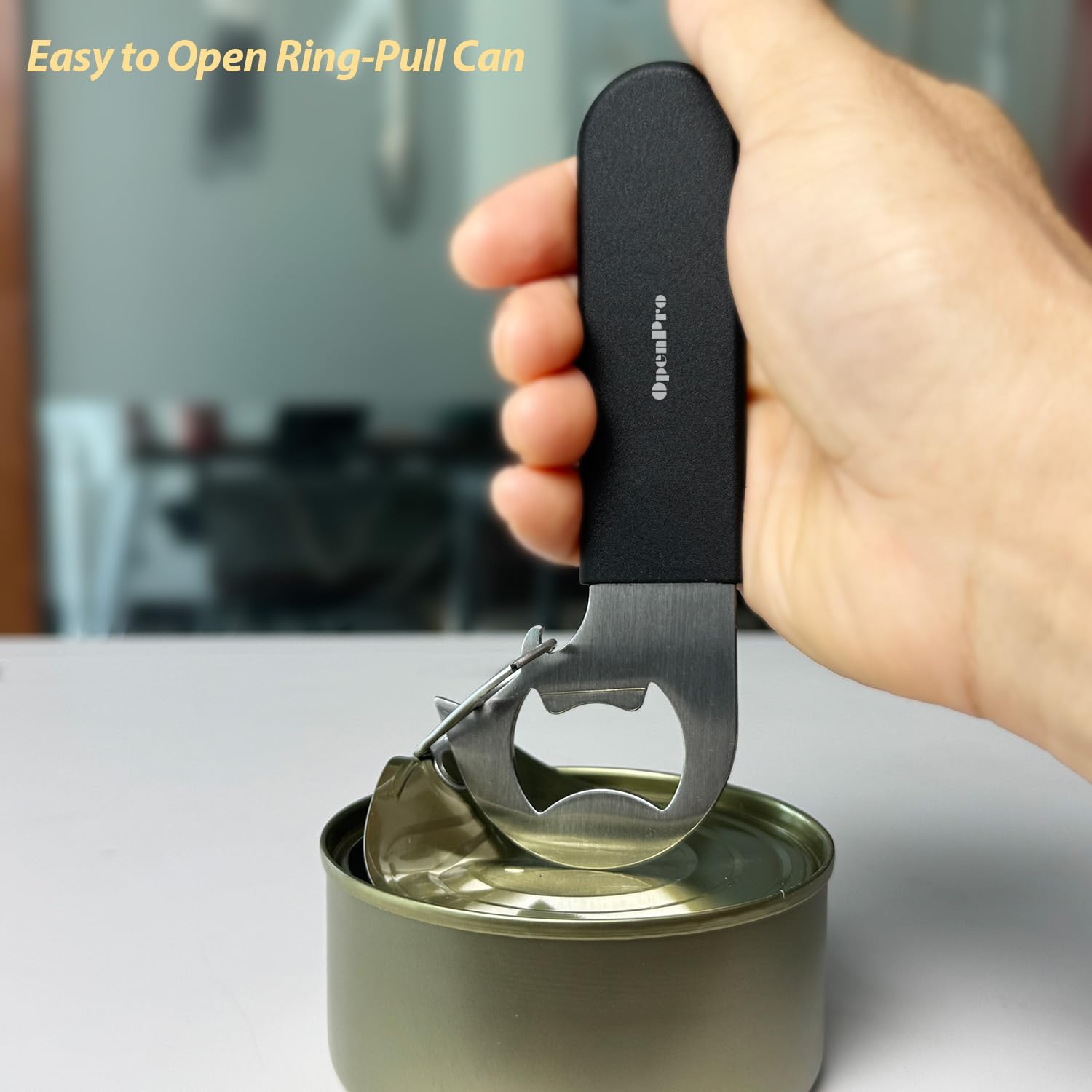 OPENPRO bottle opener feature for convenient beer opening