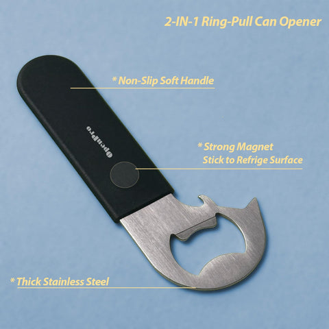 OPENPRO 2-in-1 opener held in hand, ergonomic grip