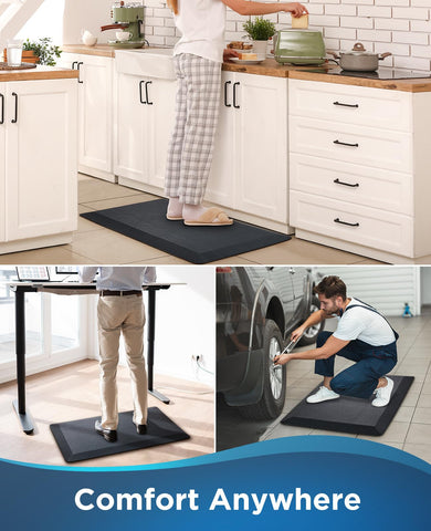 Ophanie kitchen mat black design suits modern kitchens and homes.