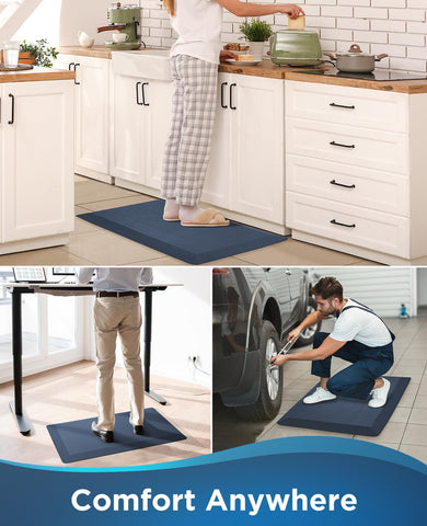 Ophanie kitchen mat versatile for kitchen, office, or home workspace.