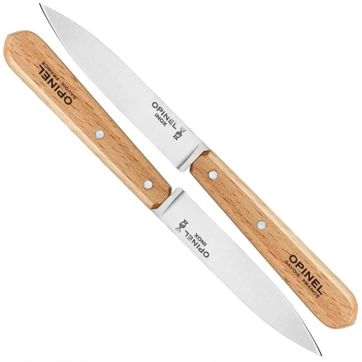 Opinel No 112 paring knives packaged for display
