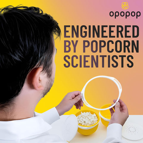 Opopop multi-use bowl holds up to 10 cups of popcorn per batch.