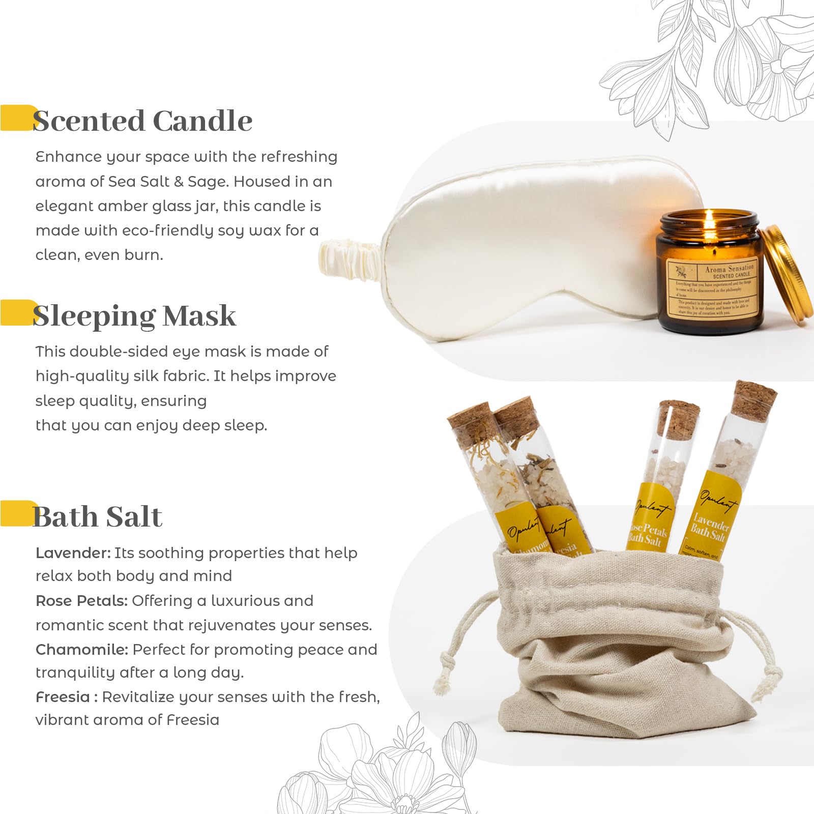 Opulent bath salts for spa-like at-home relaxation