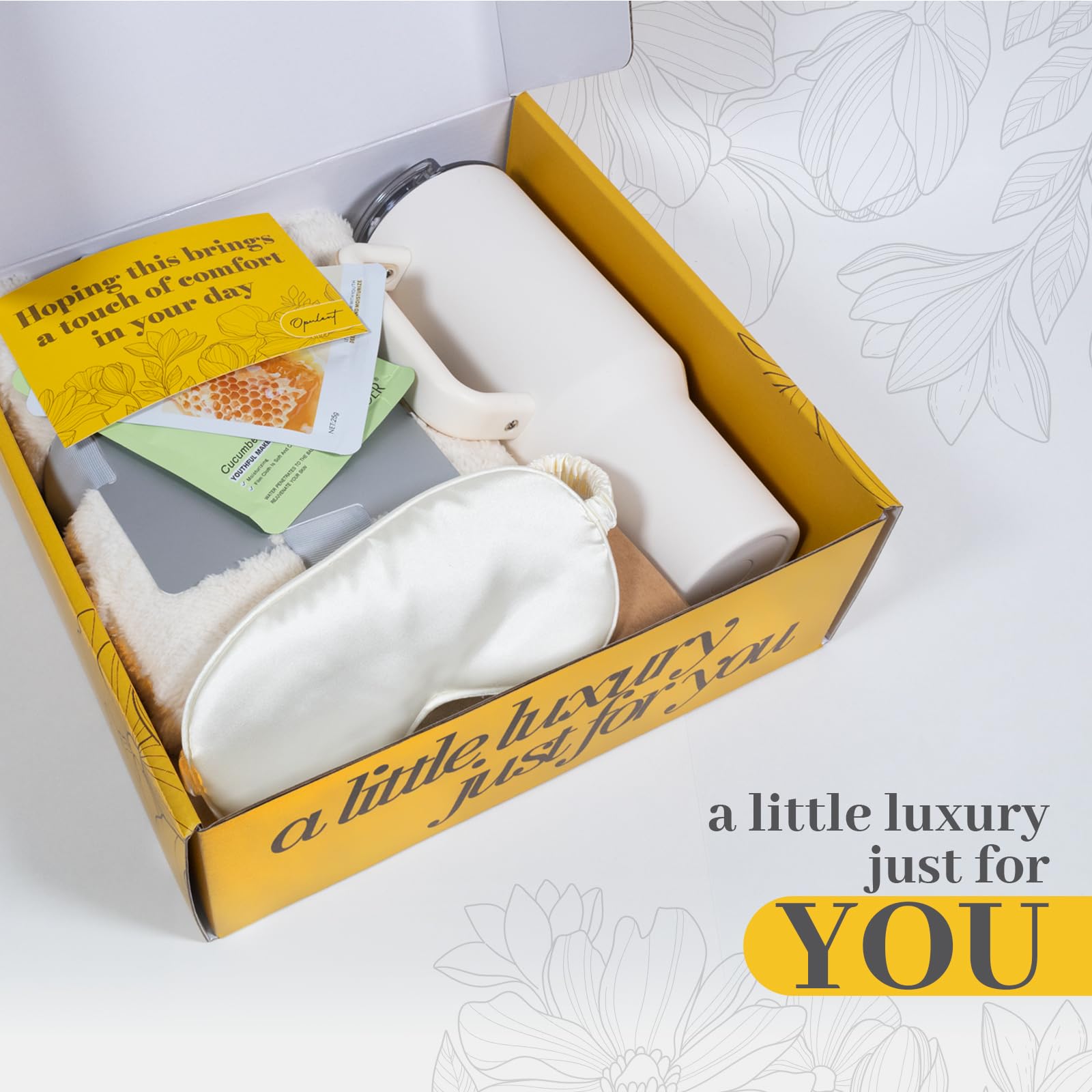 Opulent Golden Honey gift set for birthdays and get-well moments