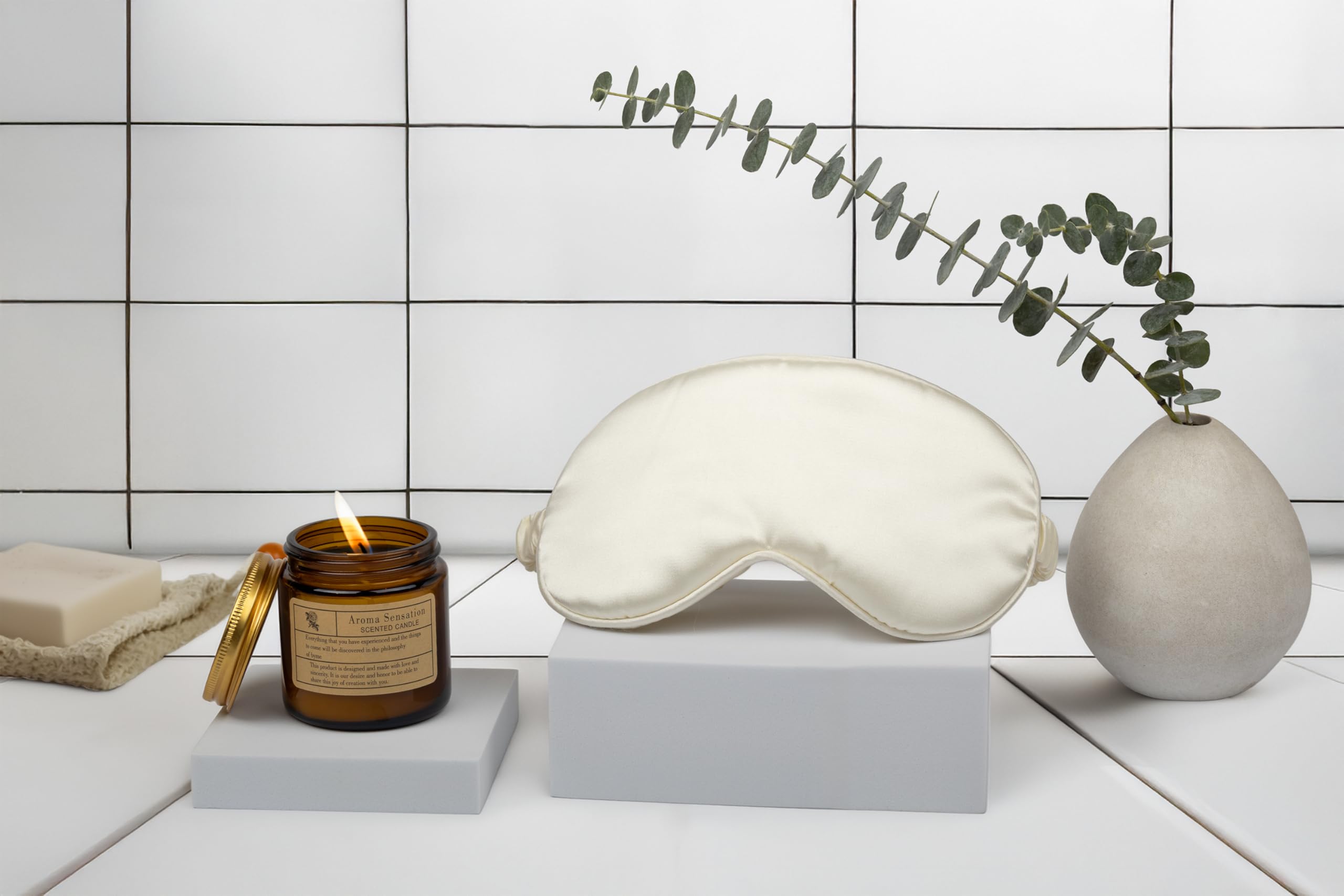 Opulent scented candle adds calming ambiance
