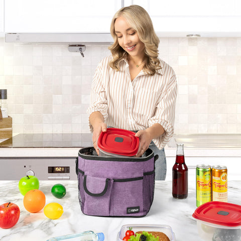 OPUX durable 600D Oxford lunch bag ready for daily use
