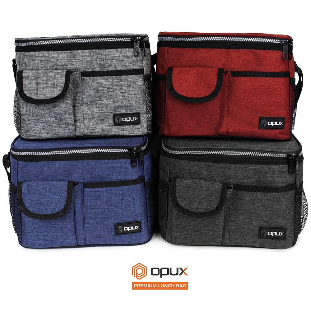 OPUX lunch bag fits large meals and meal-prep containers for families.