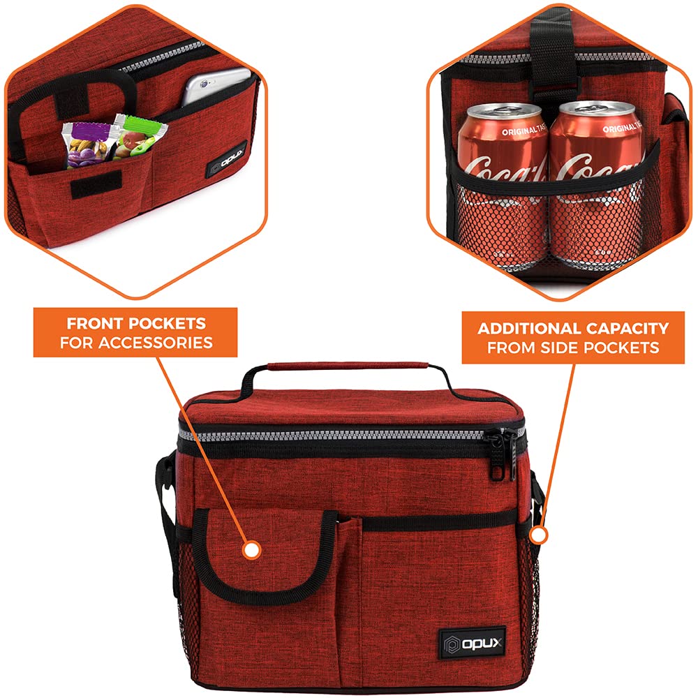 OPUX bag with adjustable shoulder strap enables comfortable carrying to work or school.