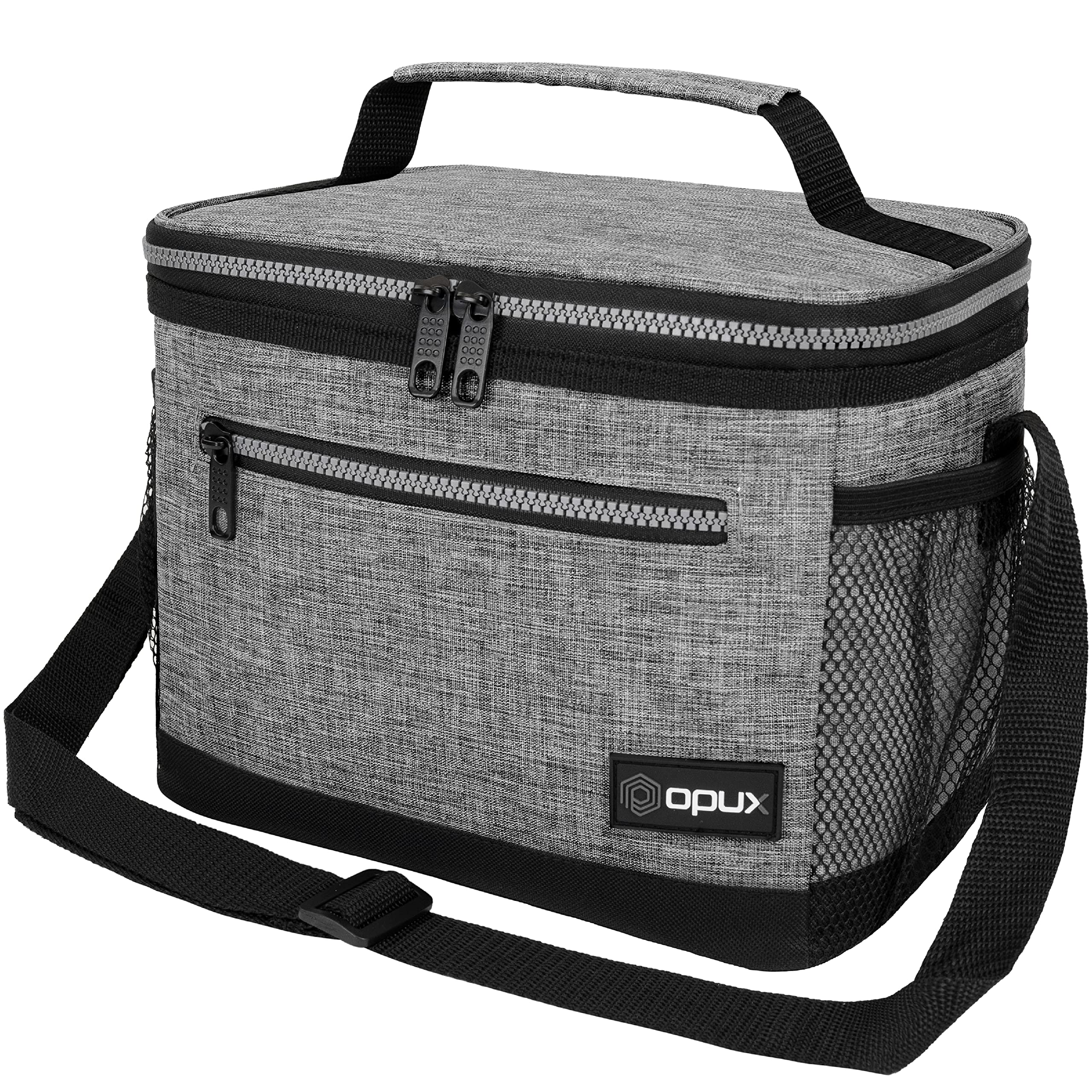 opux insulated lunch box with top handle for easy transport