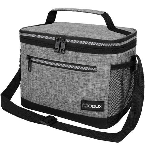 opux insulated lunch box with top handle for easy transport