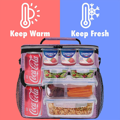 OPUX leakproof lunch bag featuring PEVA lining protects contents