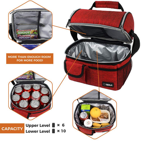 Opux lunch bag durable nylon 600D construction
