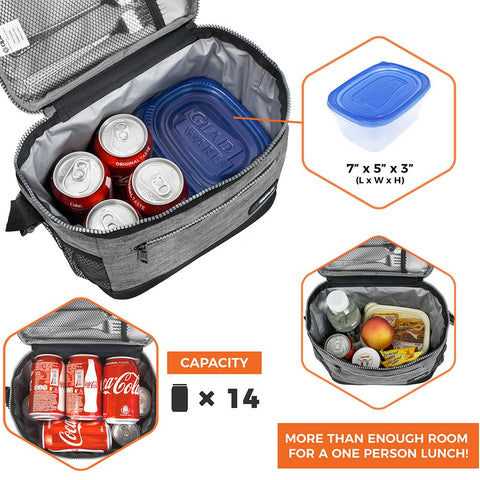 opux large-capacity lunch bag fits meals and containers