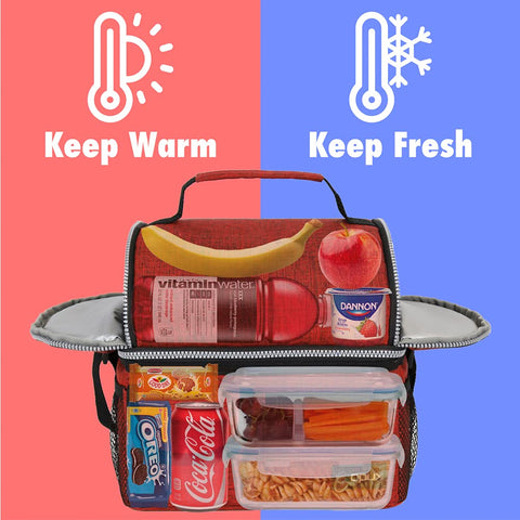 Opux lunch bag leakproof closure keeps contents secure during transport