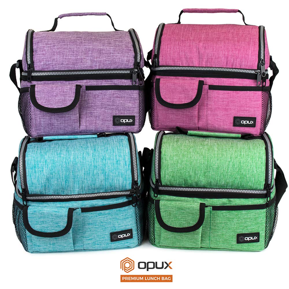 Opux lunch bag red color makes a bold practical choice