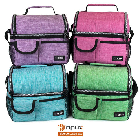 Opux lunch bag red color makes a bold practical choice