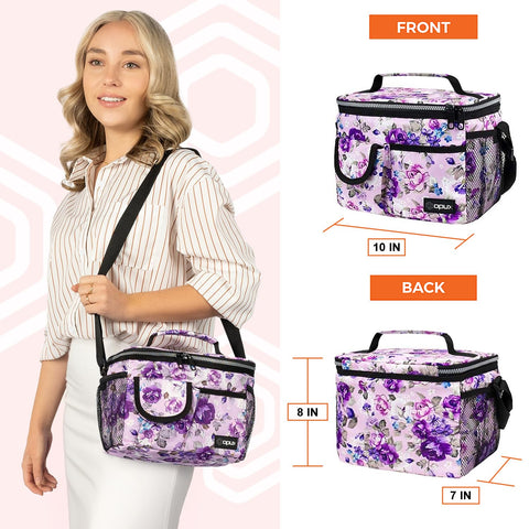 OPUX lunch bag with adjustable shoulder strap for easy carrying