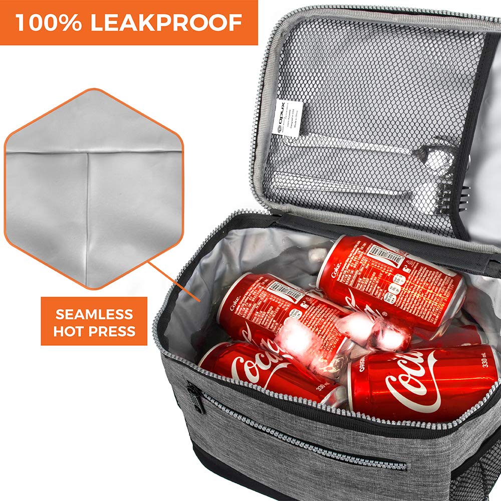 opux lunchbox front pocket for utensils and small items